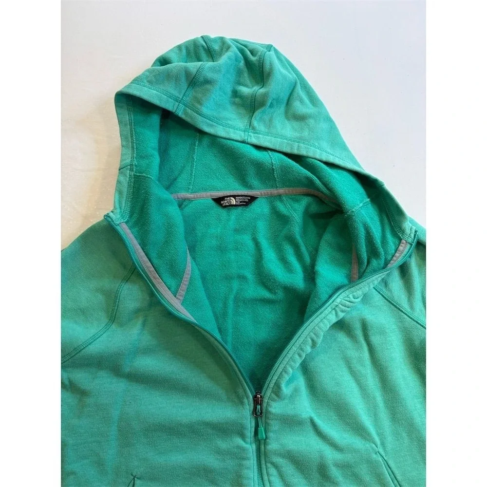 The North Face Women's Full Zip Hoodie Green Size L Casual Fall - Picture 4 of 6